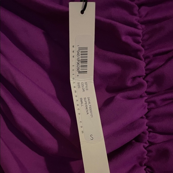 Susana Monaco Purple Midi Dress - Picture 4 of 5
